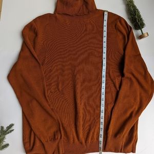 Long Sleeve Rust Turtleneck